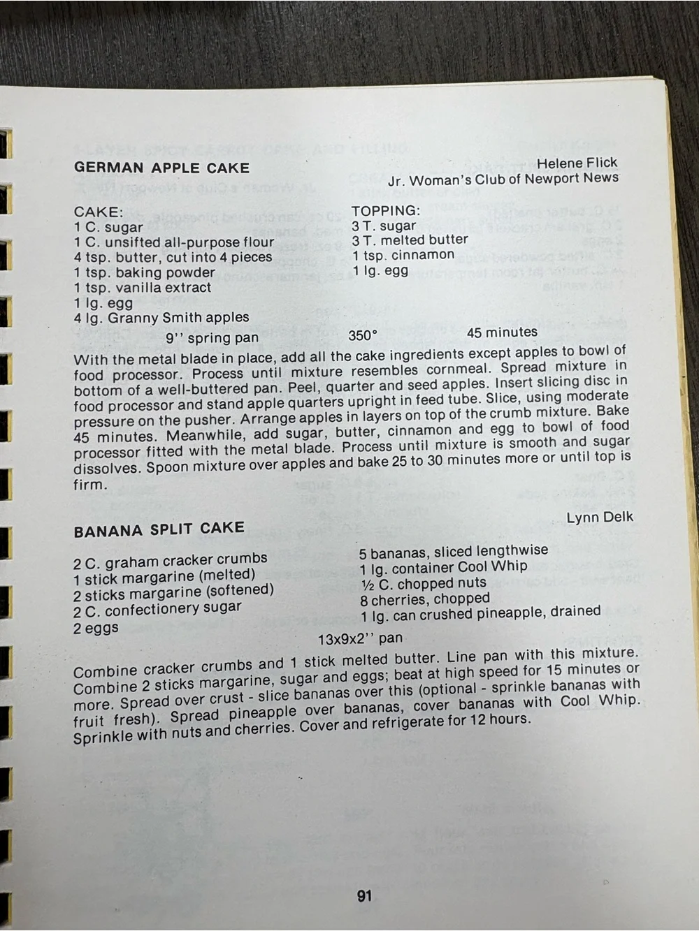 Community Cookbooks by Vineyard Via de Cristo & Junior Woman’s Club —recipes